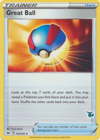 Great Ball - 164/202 - Uncommon - Eevee Stamp [ba02-EVE11] [Non-Holo]