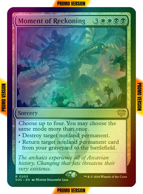 Moment of Reckoning [205p] [Promo Pack] [Secrets of Strixhaven Promos] [Foil]