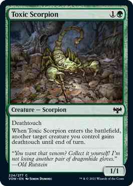 Toxic Scorpion [224] [Innistrad: Crimson Vow] [Non-Foil]