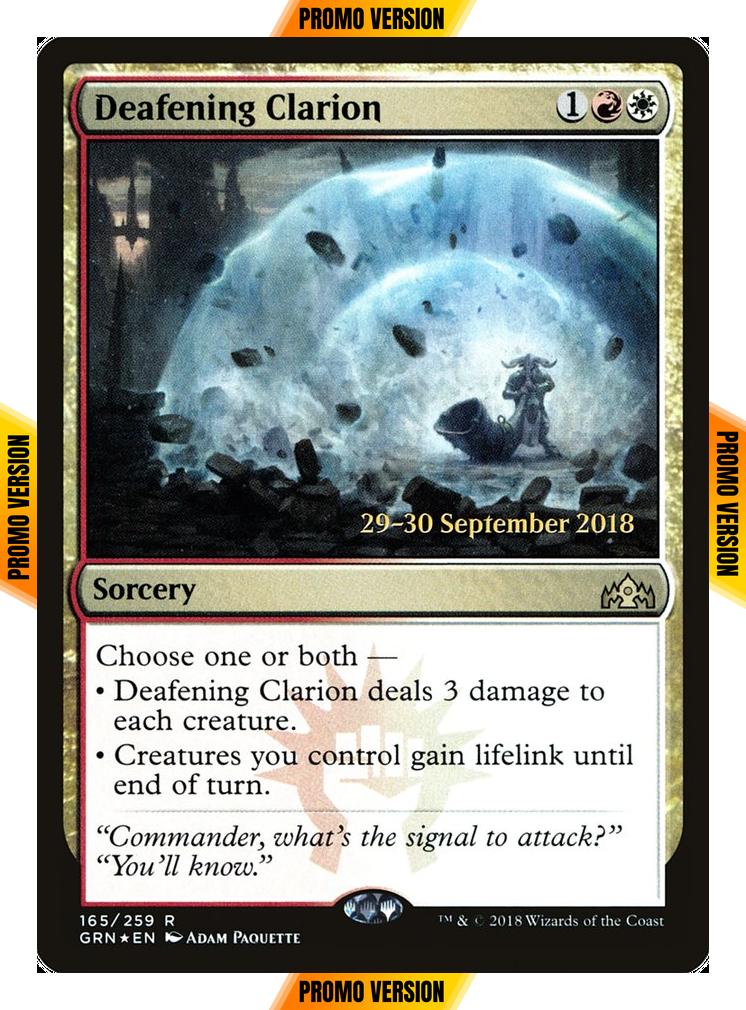 Deafening Clarion [165s] [Guilds of Ravnica Promos] [Foil]