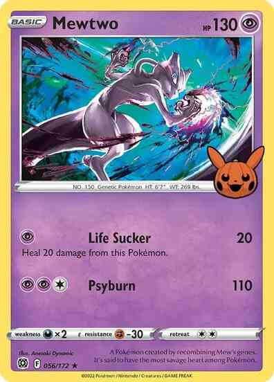 Mewtwo - 056/172 - Promo [Trick or Trade BOOster] [swsh9msp-056] [Holo]