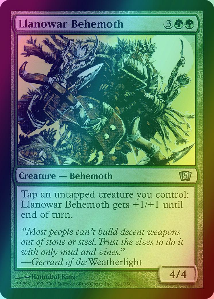 Llanowar Behemoth [261x] [Eighth Edition] [Foil]