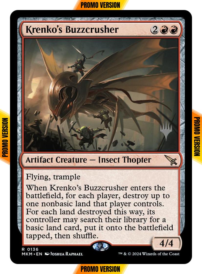 Krenko's Buzzcrusher [136p] [Promo Pack] [Murders at Karlov Manor: Promos] [Non-Foil]