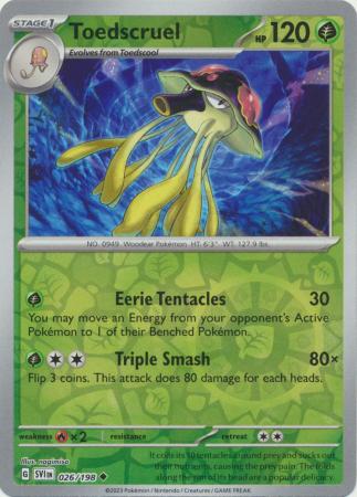 Toedscruel - 026/198 - Uncommon [sv01-026] [Reverse Holo]