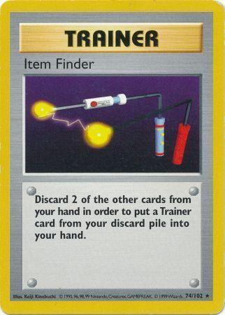 Item Finder - 74/102 - Rare - Shadowless [base1S-74] [Non-Holo]