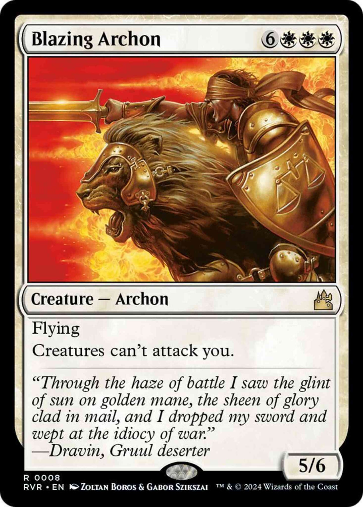 Blazing Archon [8] [Ravnica Remastered] [Non-Foil]