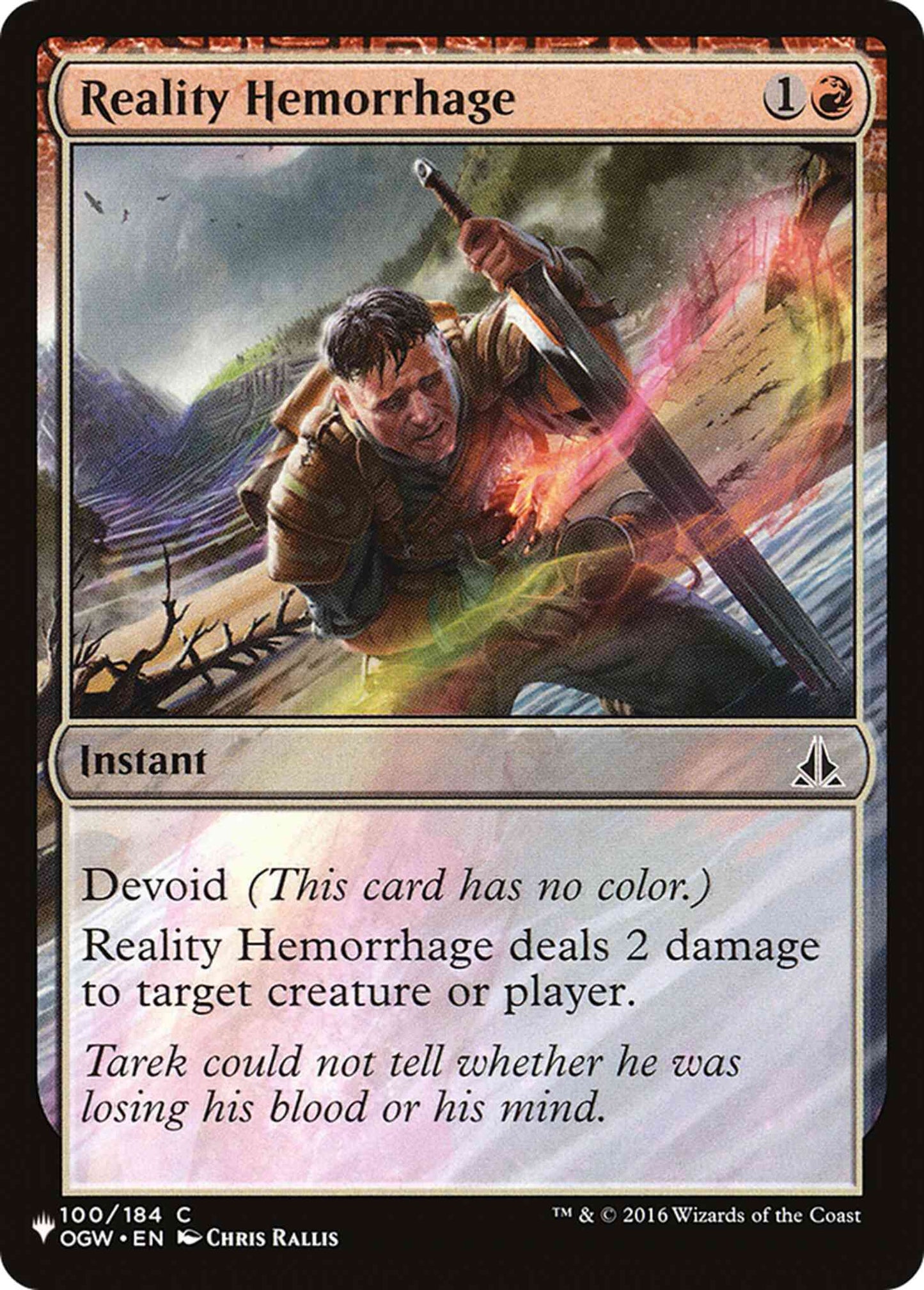 Reality Hemorrhage [OGW-100] [The List] [Non-Foil]