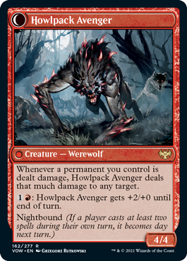 Ill-Tempered Loner // Howlpack Avenger [162] [Innistrad: Crimson Vow] [Non-Foil]