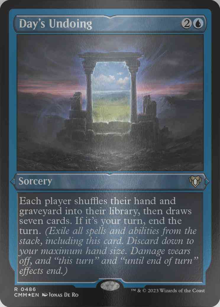 Day's Undoing [486] [Commander Masters] [Etched Foil]