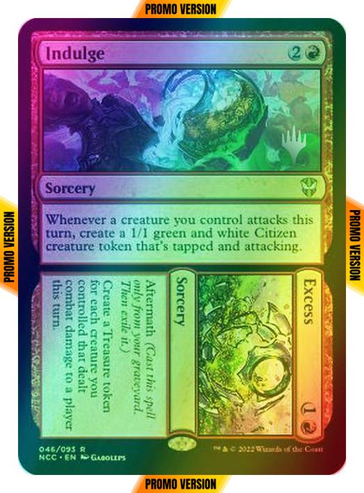 Indulge // Excess [Promo Pack] [46p] [Streets of New Capenna: Commander: Promos] [Foil]