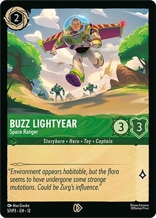 Buzz Lightyear - Space Ranger - 57/P3 [Disney Lorcana Promo Cards] [Holofoil]
