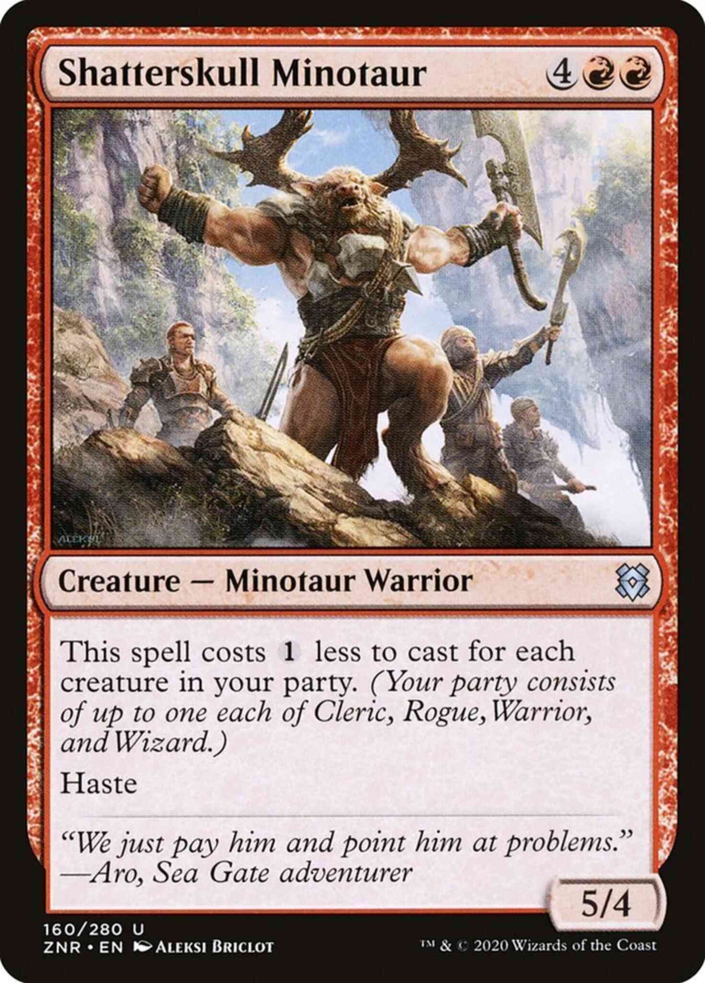Shatterskull Minotaur [160] [Zendikar Rising] [Non-Foil]