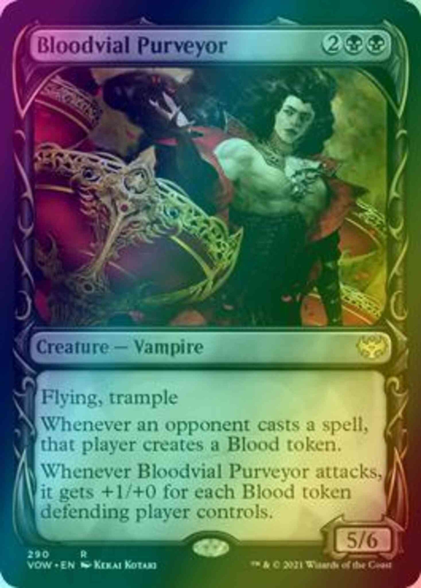 Bloodvial Purveyor [290] [Fang Frame Showcase] [Innistrad: Crimson Vow] [Foil]