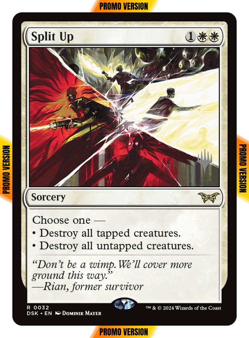 Split Up [32p] [Promo Pack] [Duskmourn: House of Horror: Promos] [Non-Foil]