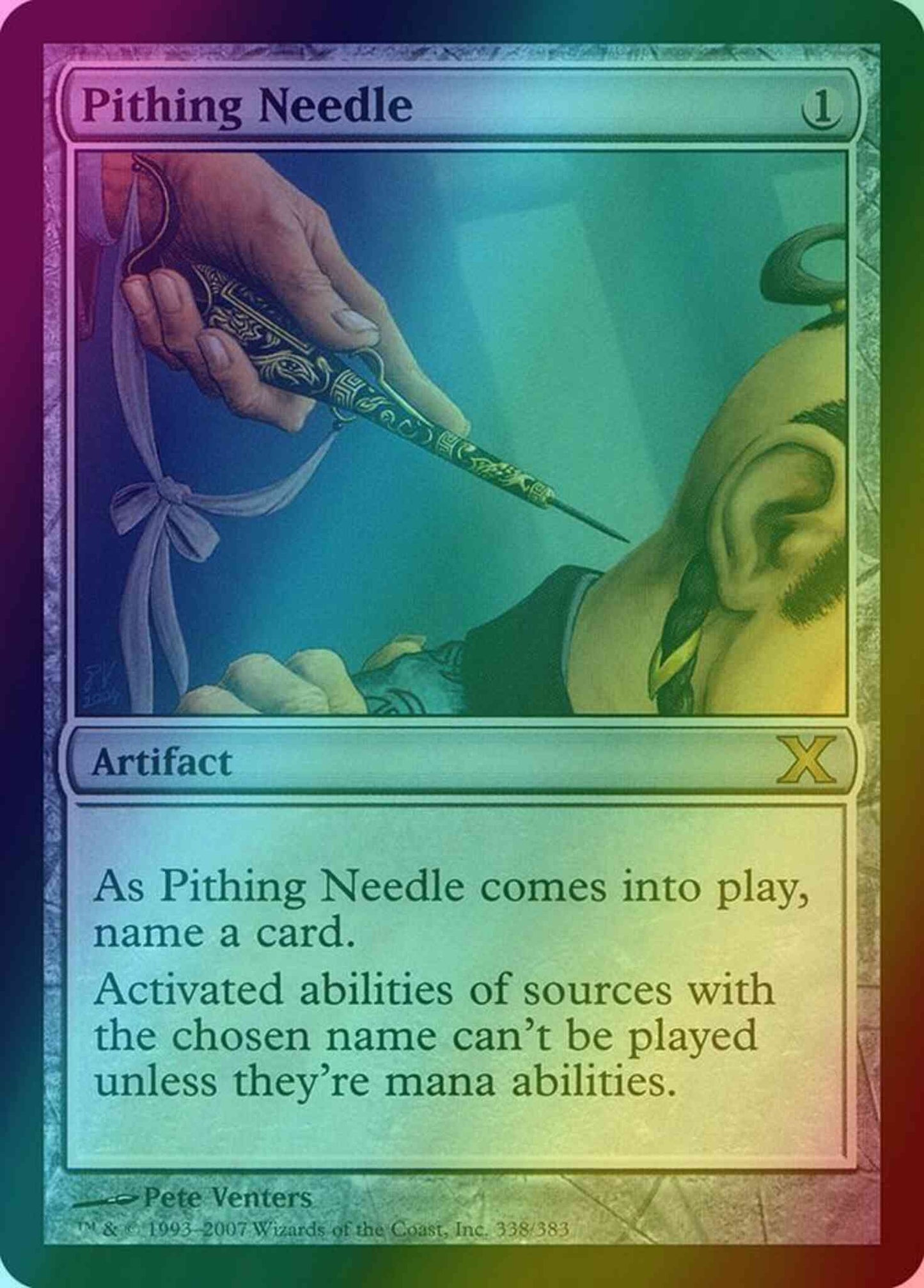 mtg cards like pithing needle Magic: the Gathering - (231) Activated abilities of sources with the chosen name cant be activated unless theyre mana abilities. Pithing Needle #044 Foil from