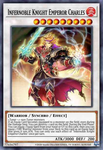 Infernoble Knight Emperor Charles - ROTD-EN042 - Ultra Rare - 1st Edition