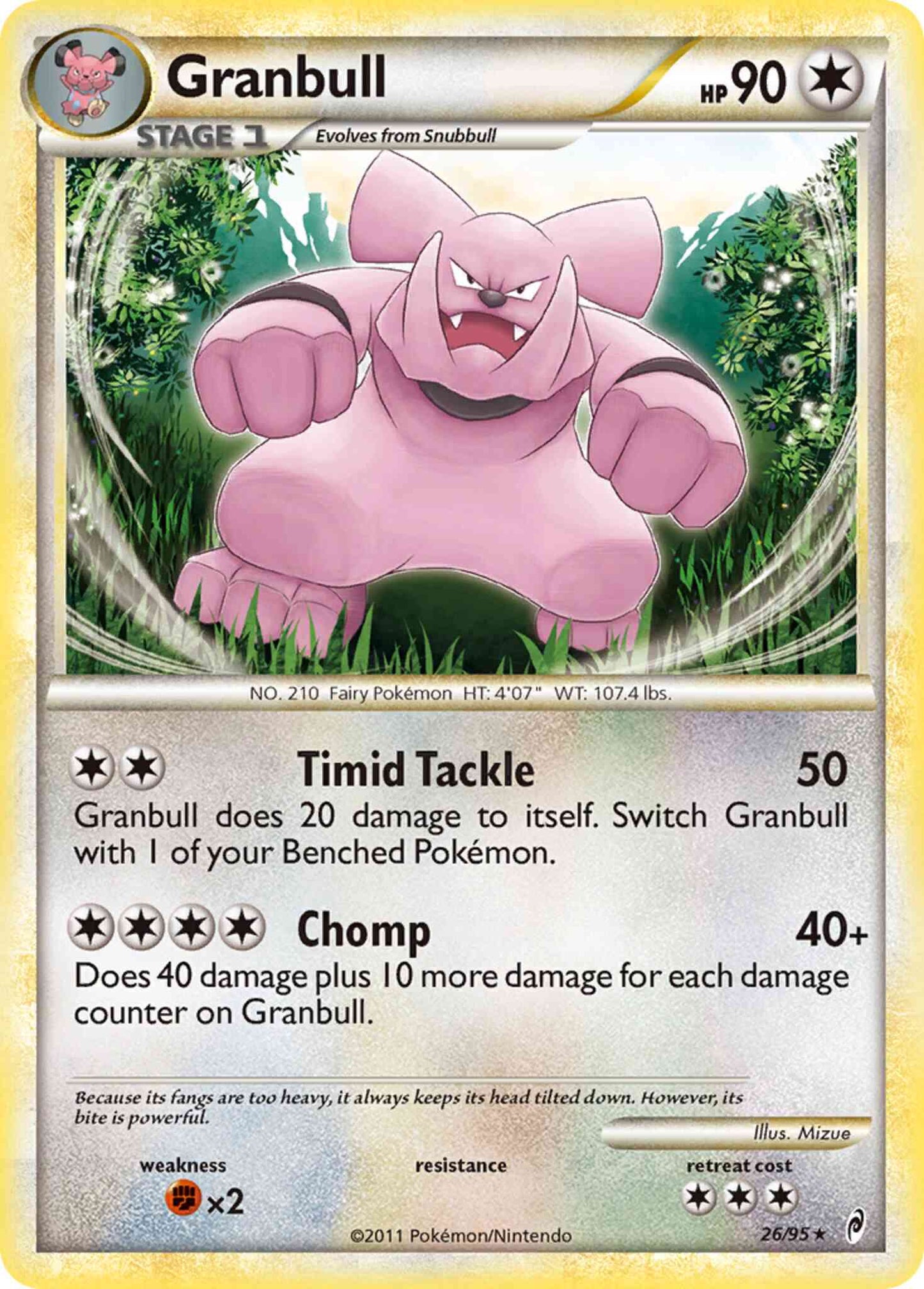 Granbull - 26/95 - Rare [col1-26] [Non-Holo]