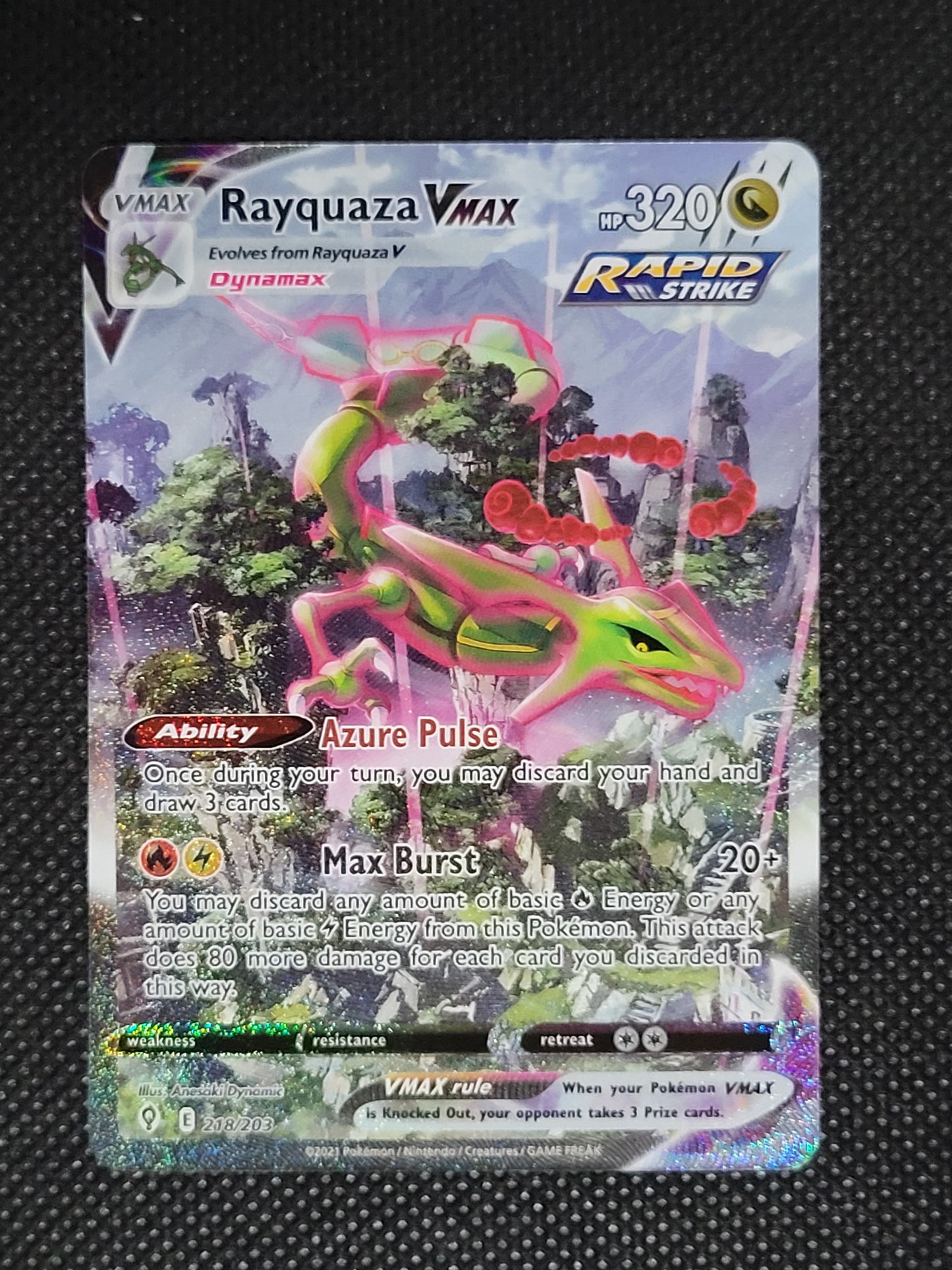 Rayquaza VMAX — Rare Rainbow — ID 19955