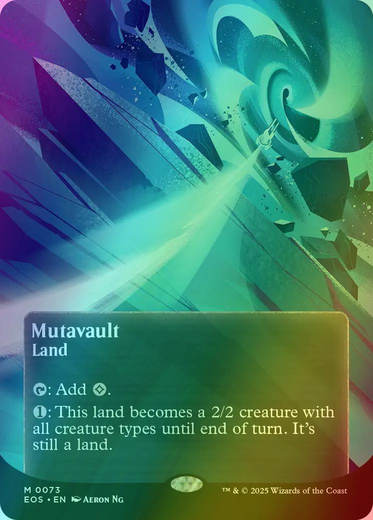 Mutavault [73] [Borderless] [Poster] [Edge of Eternities: Stellar Sights] [Foil]