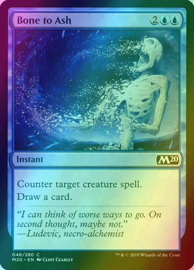 Bone to Ash [48] [Core Set 2020] [Foil]