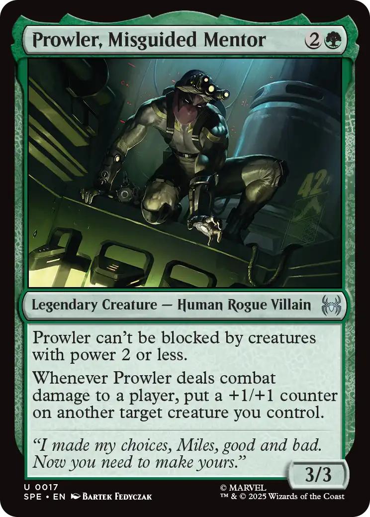 Prowler, Misguided Mentor [17] [Marvel's Spider-Man Eternal] [Non-Foil]