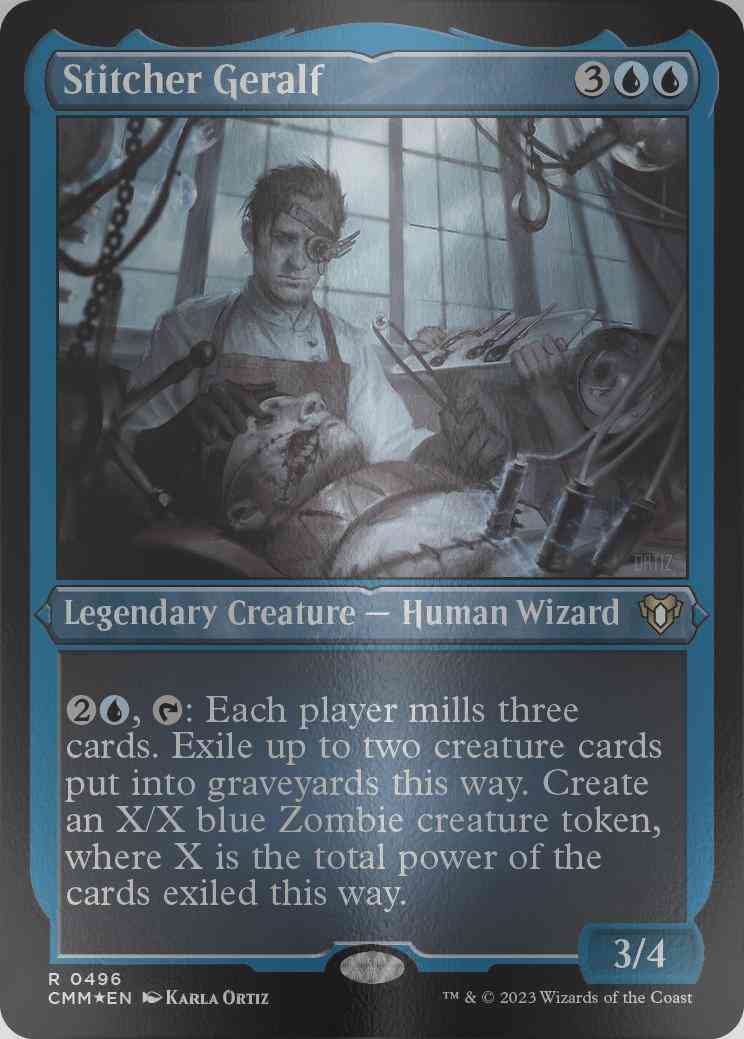 Stitcher Geralf [496] [Commander Masters] [Etched Foil]