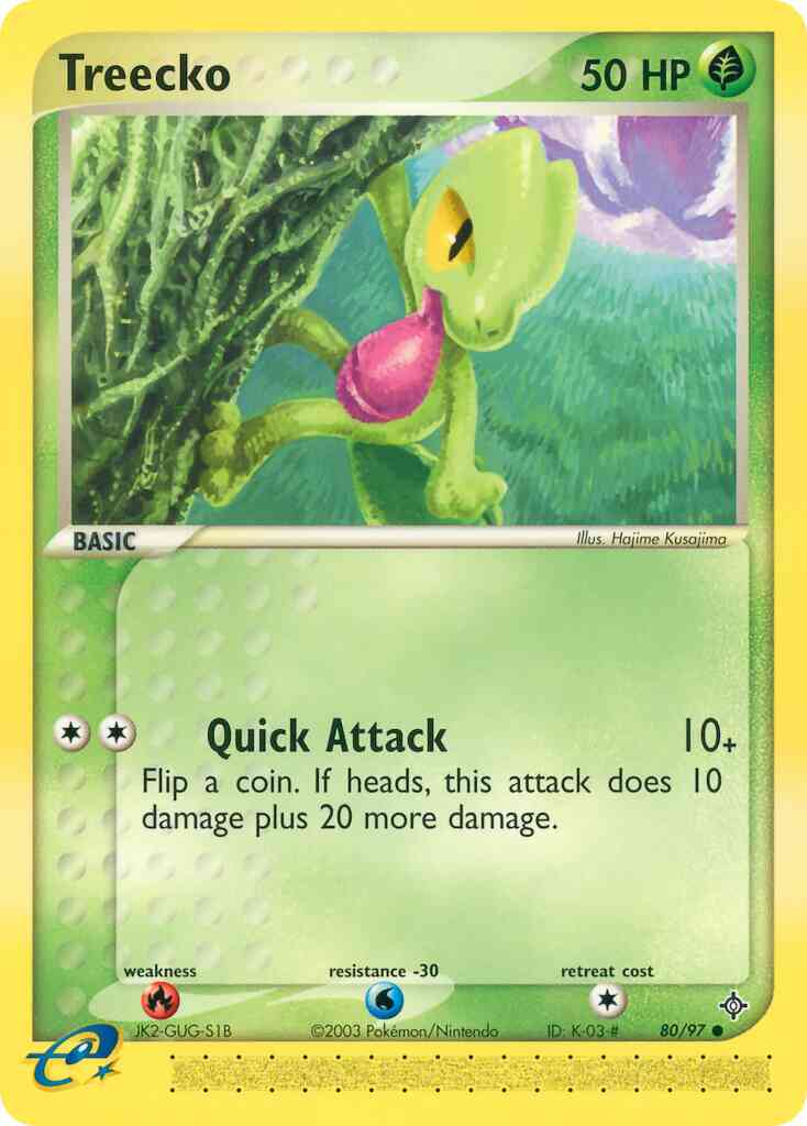 Treecko - 80/97 - Common [ex3-80] [Reverse Holo]