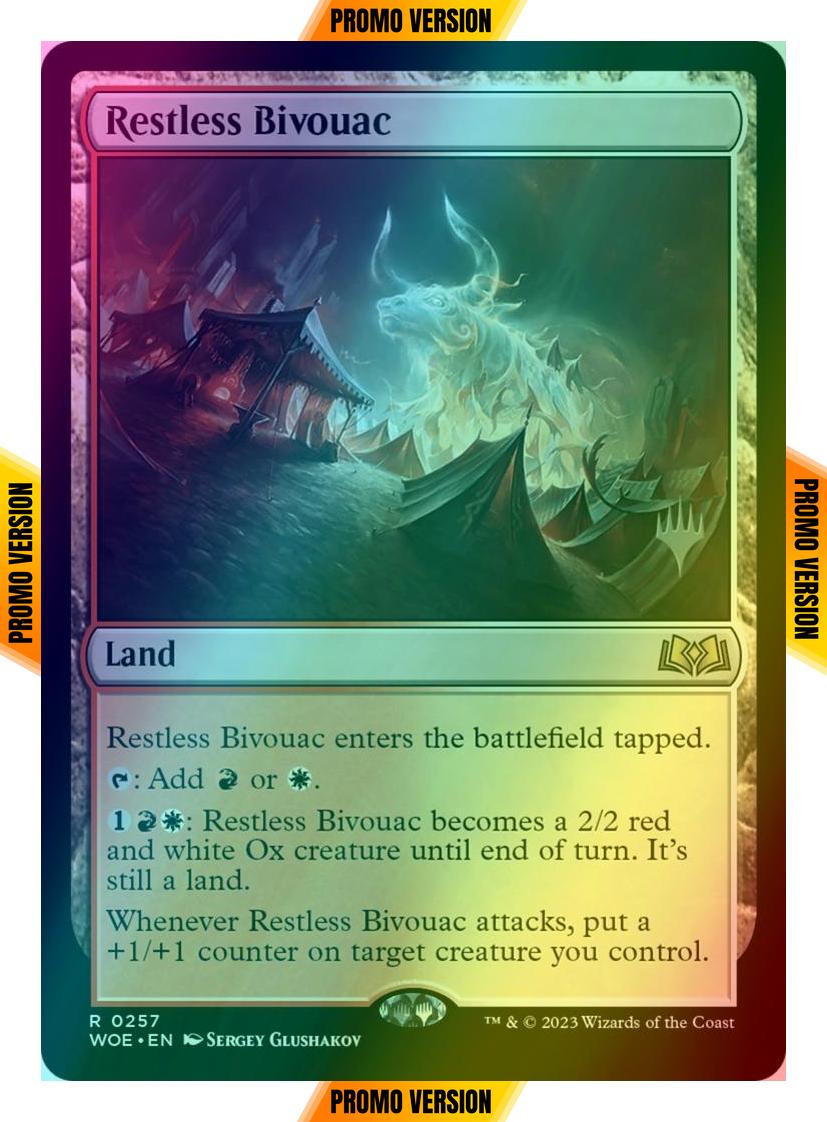 Restless Bivouac [257p] [Promo Pack] [Wilds of Eldraine: Promos] [Foil]