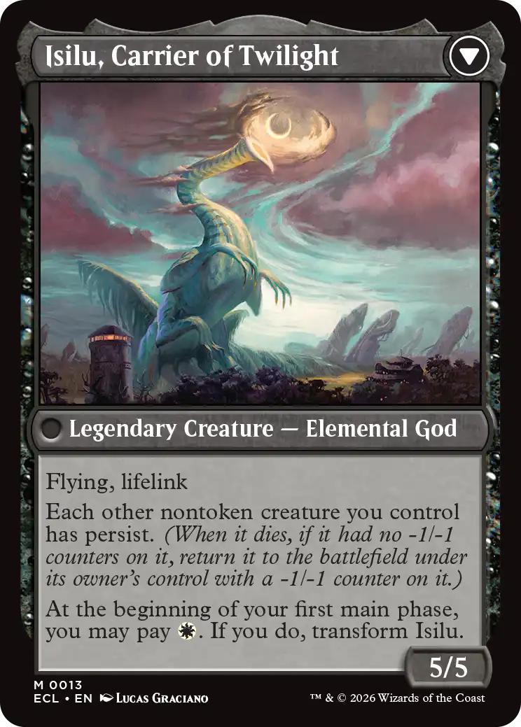 Eirdu, Carrier of Dawn // Isilu, Carrier of Twillight [13] [Lorwyn Eclipsed] [Non-Foil]
