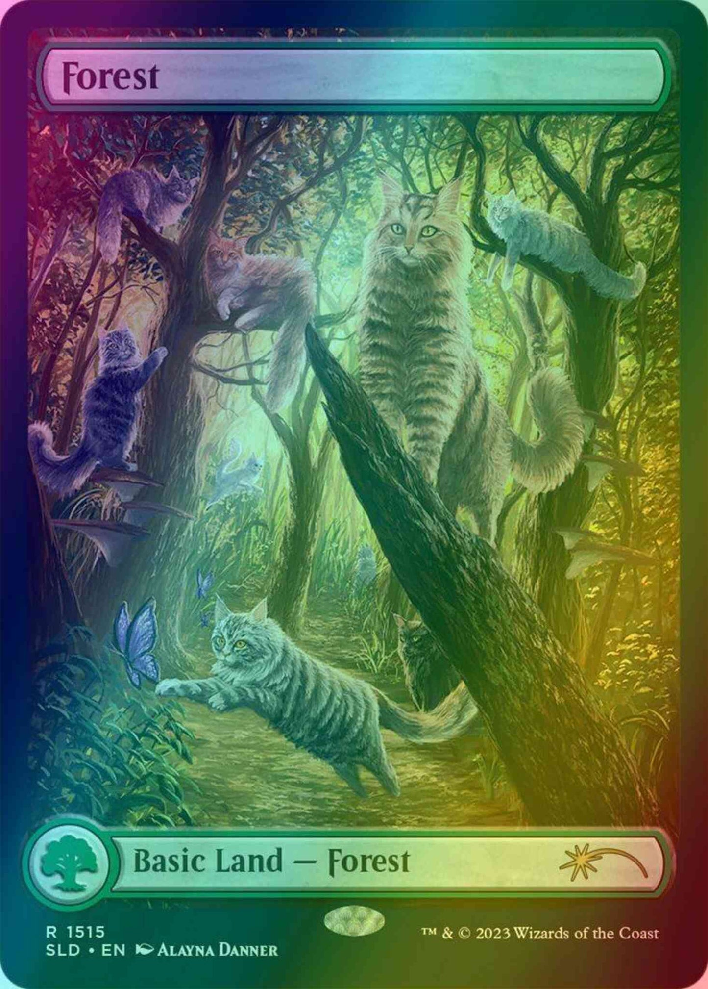 Forest [1515] [Full Art] [Raining Cats and Dogs] [Secret Lair Drop] [Foil]