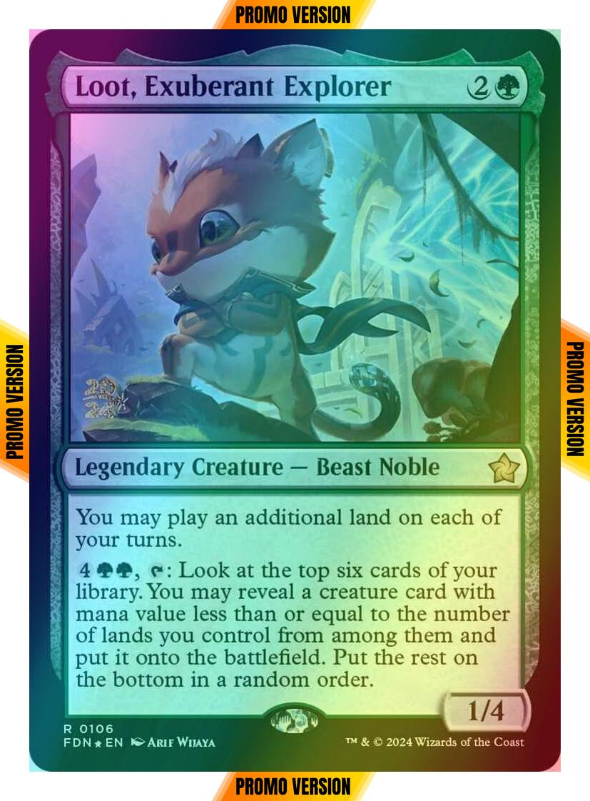 Loot, Exuberant Explorer [106s] [Prerelease] [Foundations: Promos] [Foil]