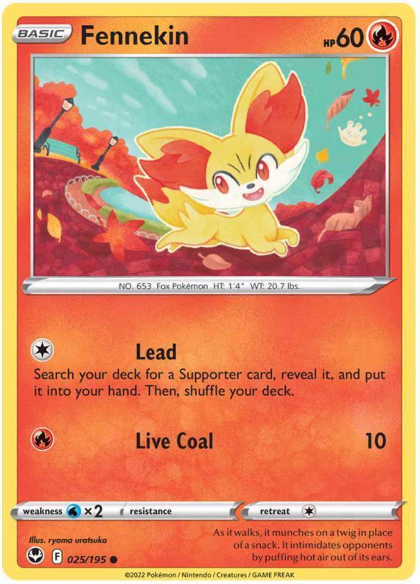 Fennekin - 025/195 - Common [swsh12-025] [Non-Holo]