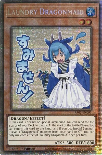 Laundry Dragonmaid - Stamp - RA05-EN095 - Starlight Rare - 1st Edition
