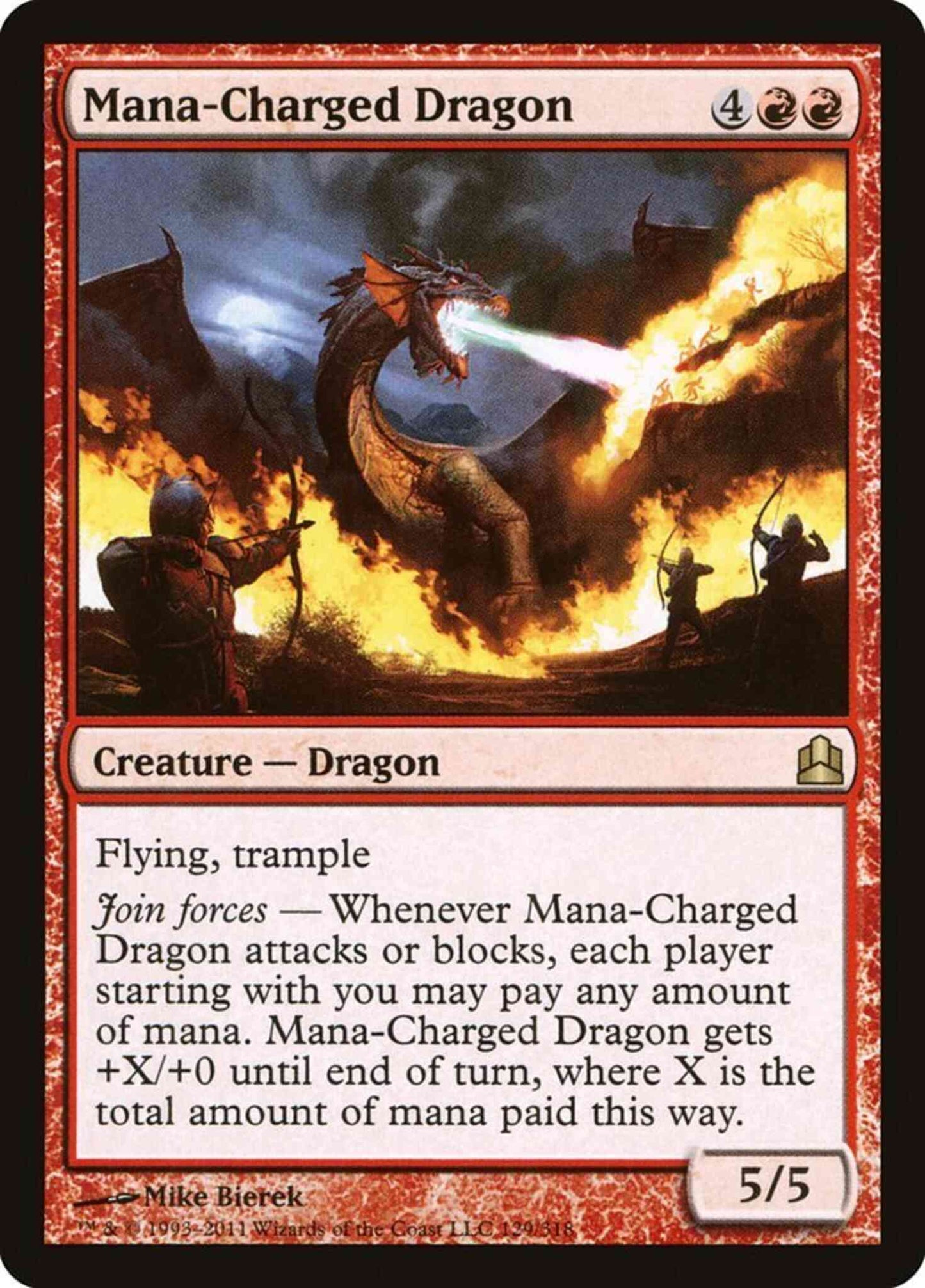 Mana-Charged Dragon [129] [Commander 2011] [Non-Foil]