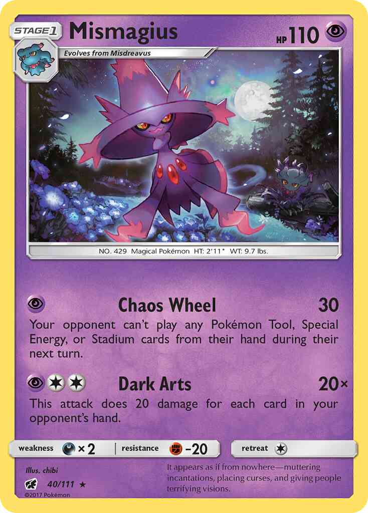 Mismagius - 40/111 - Rare [sm4-40] [Non-Holo]