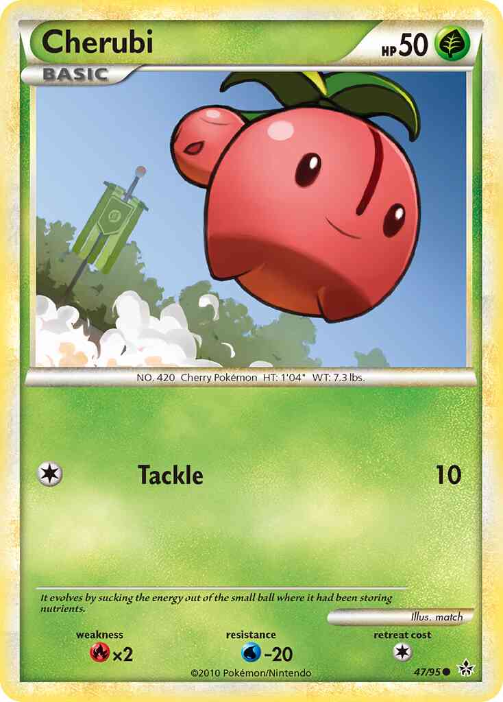 Cherubi - 47/95 - Common [hgss2-47] [Reverse Holo]