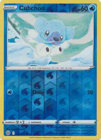 Cubchoo - 042/172 - Common [swsh9-042] [Reverse Holo]