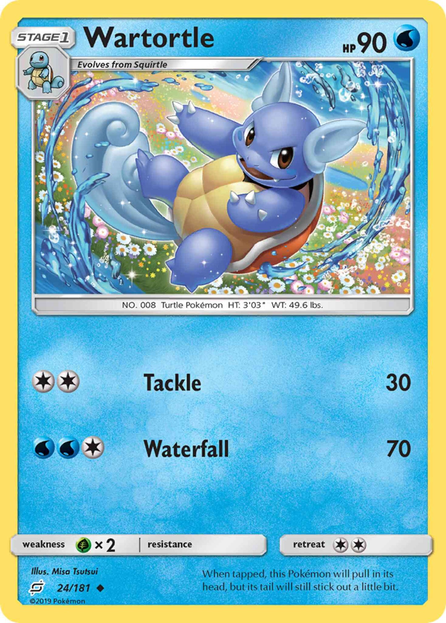 Wartortle - 24/181 - Uncommon [sm9-24] [Non-Holo]