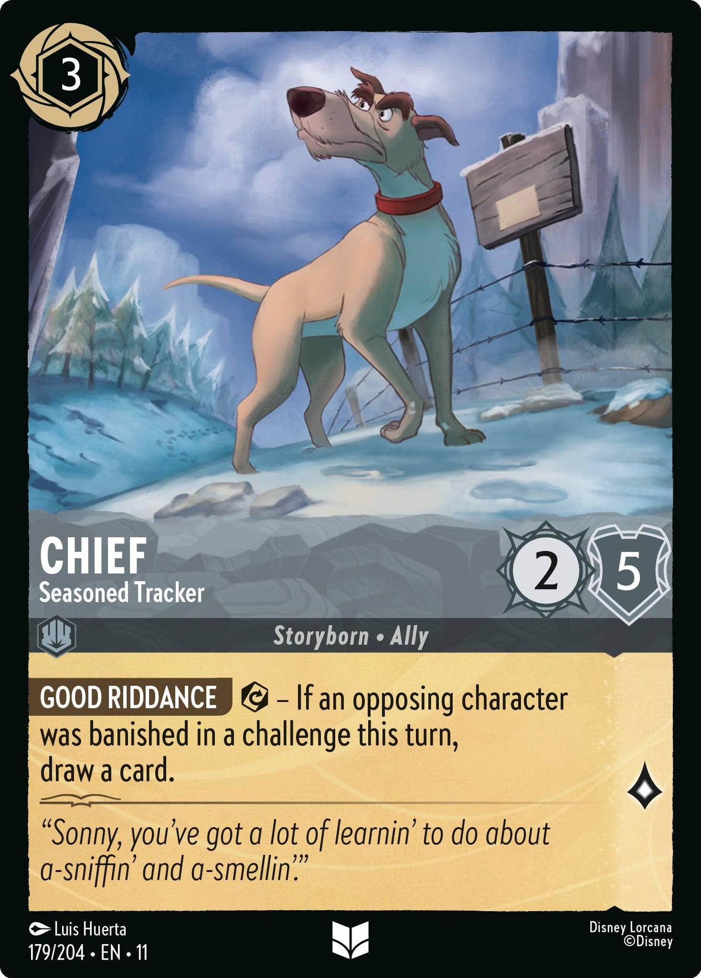 Chief - Seasoned Tracker - 179/204 [Winterspell] [Non-Foil]