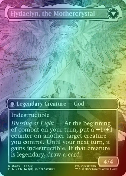 Venat, Heart of Hydaelyn // Hydaelyn, the Mothercrystal [329] [Borderless] [FINAL FANTASY] [Foil]