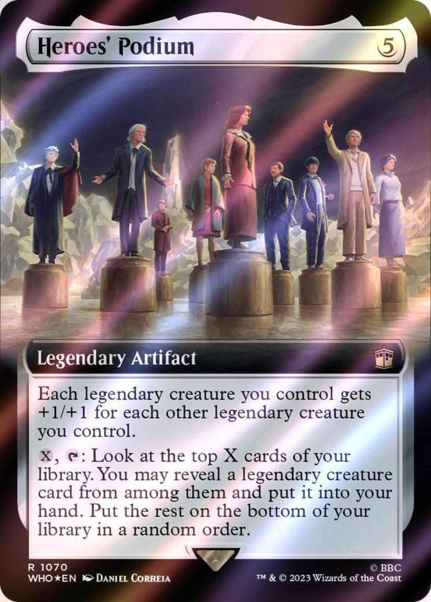 Heroes' Podium [1070] [Extended Art] [Universes Beyond: Doctor Who] [Surge Foil]
