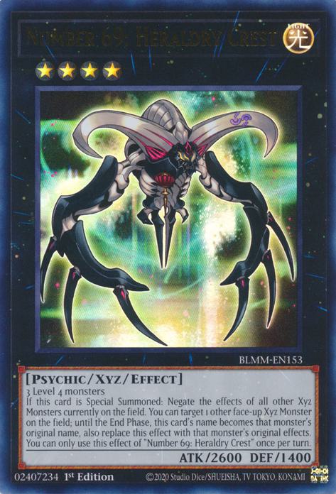 Number 69: Heraldry Crest - BLMM-EN153 - Ultra Rare - 1st Edition