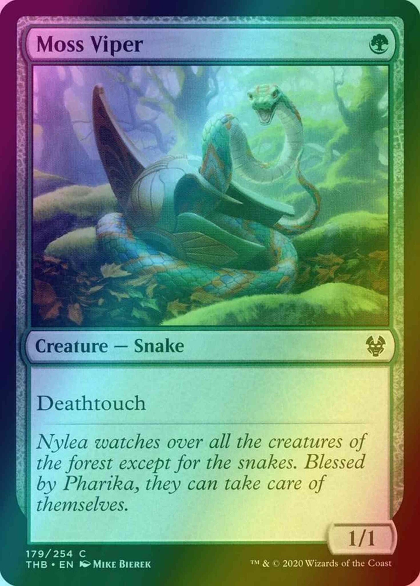 Moss Viper [179] [Theros Beyond Death] [Foil]