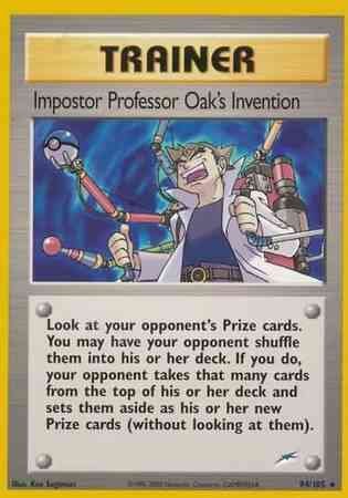 Impostor Professor Oak's Invention - 94/105 - Rare - Unlimited [neo4U-94] [Non-Holo]