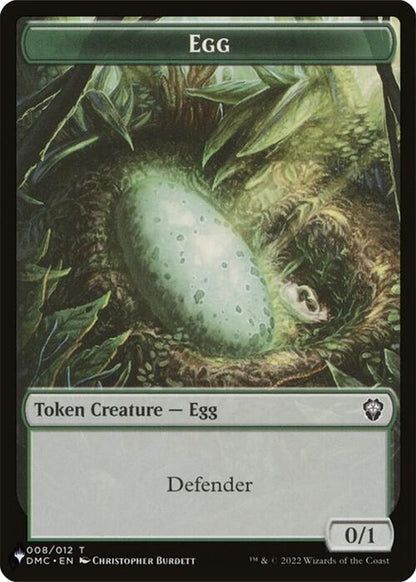 Egg Token (08) // Treasure Token (19) [DMC/KHM Set Symbol] [The List: Tokens] [Non-Foil]