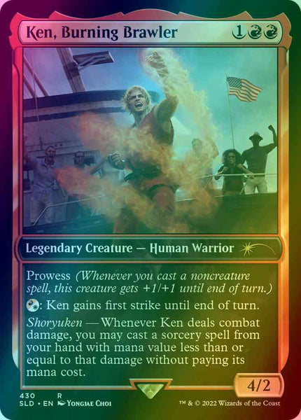 マジック：ザ・ギャザリング 2022 Magic: The Gathering Ken, Burning Ken, Burning Brawler [0430] [Street Fighter] [Secret Lair Drop