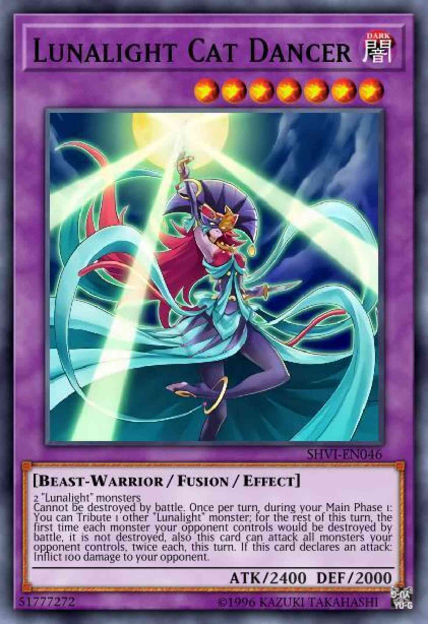 Lunalight Cat Dancer - SHVI-EN046 - Rare - 1st Edition