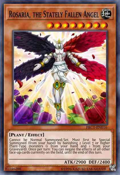 Rosaria, the Stately Fallen Angel - PRC1-EN016 - Secret Rare - 1st Edition