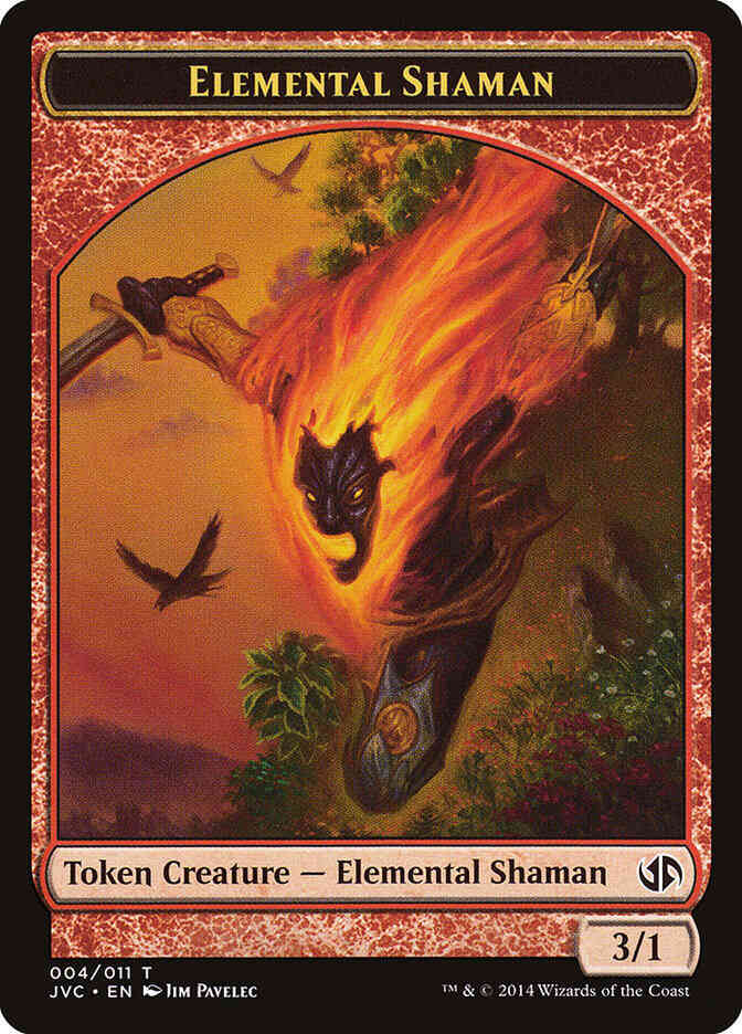 Elemental Shaman Token [04] [Duel Decks Anthology: Jace vs. Chandra Tokens] [Non-Foil]