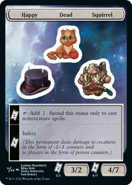 Happy Dead Squirrel [8] [Unfinity Sticker Sheets] [Non-Foil]